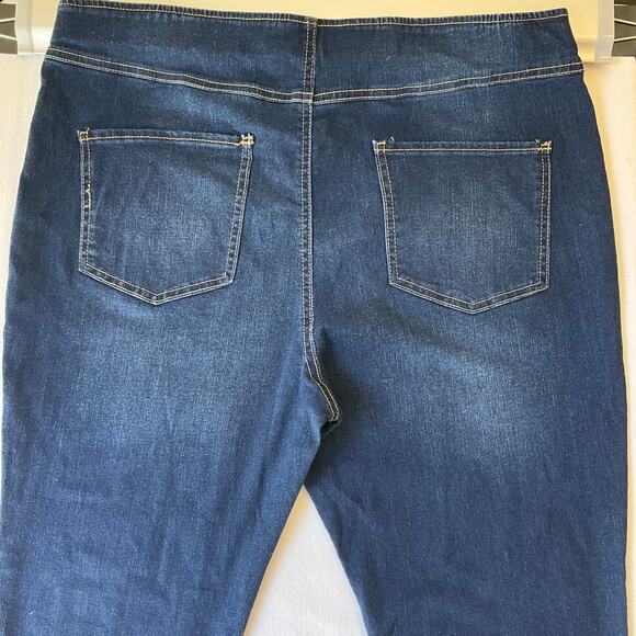No Boundaries Women Jean Jeggings size 19 (XXL) Blue Mid Rise Stretch Pull On - Picture 10 of 10